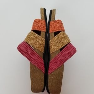 Taos Footwear | Shoes | Taos Prudence Multi Color Wedge Sandal Size 995 | Poshmark